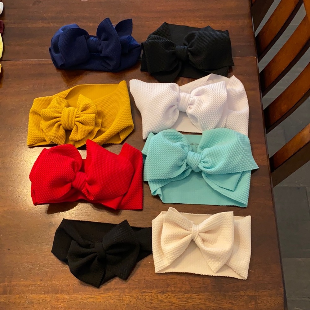 8 Oversize infant head wraps